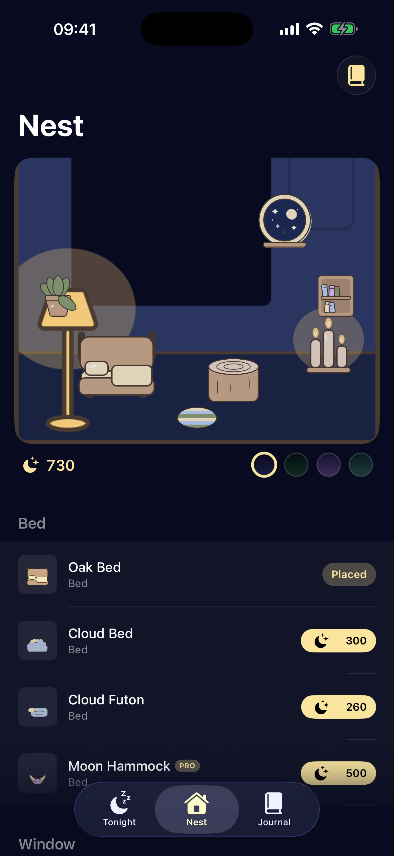 Decorate the nest with furniture