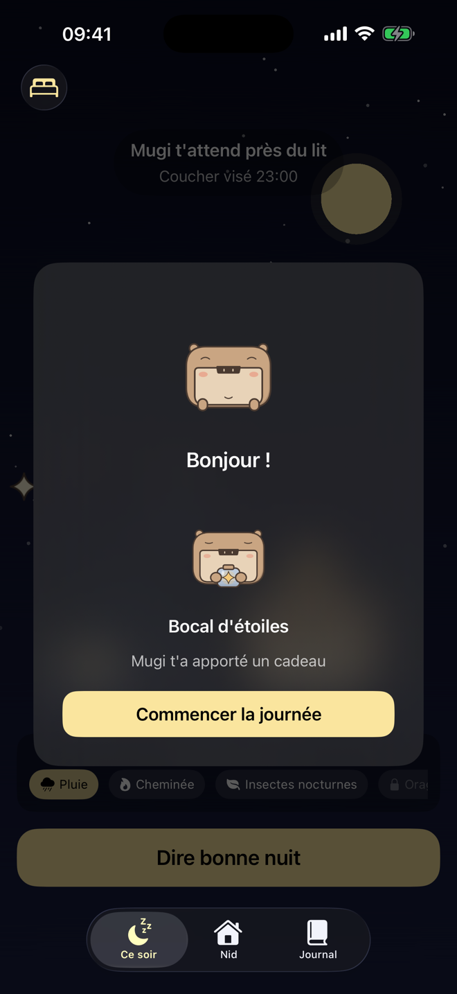 Cadeau du matin — un bocal d'étoiles